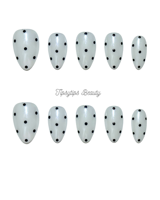 White Polka Dot