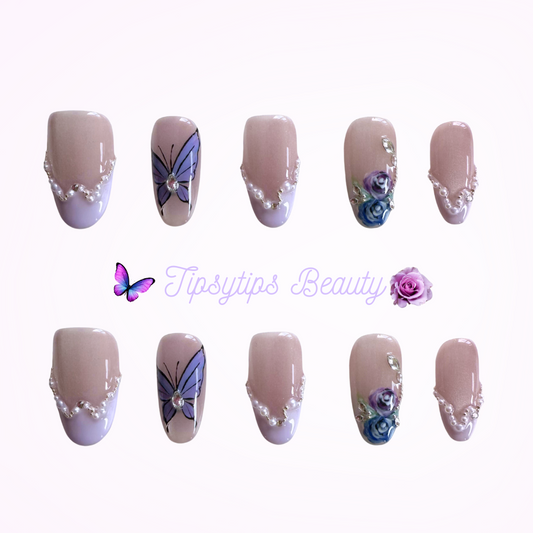 Lilac rose garden